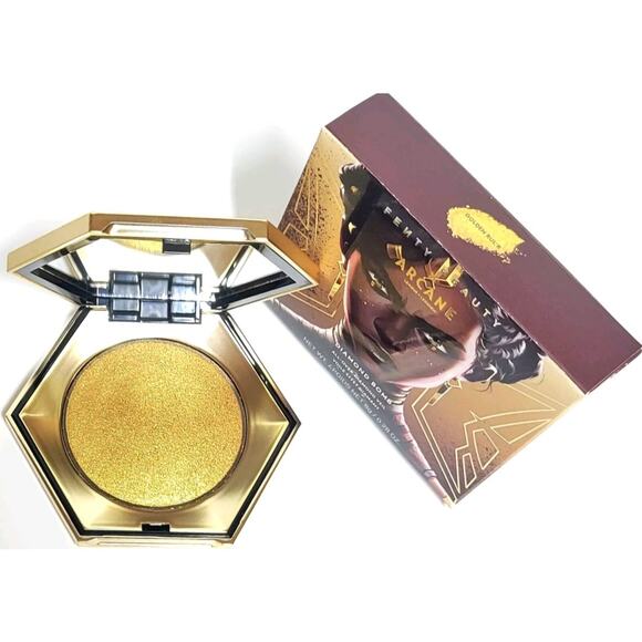 Fenty X Arcane Collection Diamond Bomb All-Over Diamond Veil Golden Rul'r NIB - Picture 4 of 15